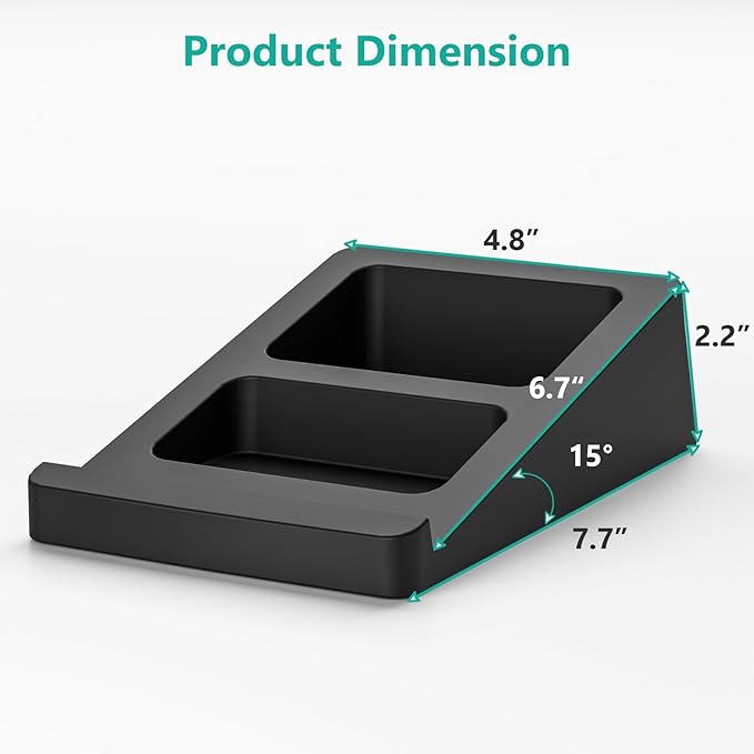 WALI Desktop Speaker Stand Riser, Desk Studio Speaker Wedge - Image 3