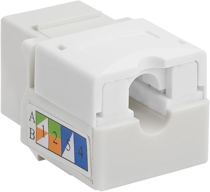 Cmple - 10 Pack Cat6 Keystone Jack Insert Punch Down RJ45 Connectors RJ45 - Image 3