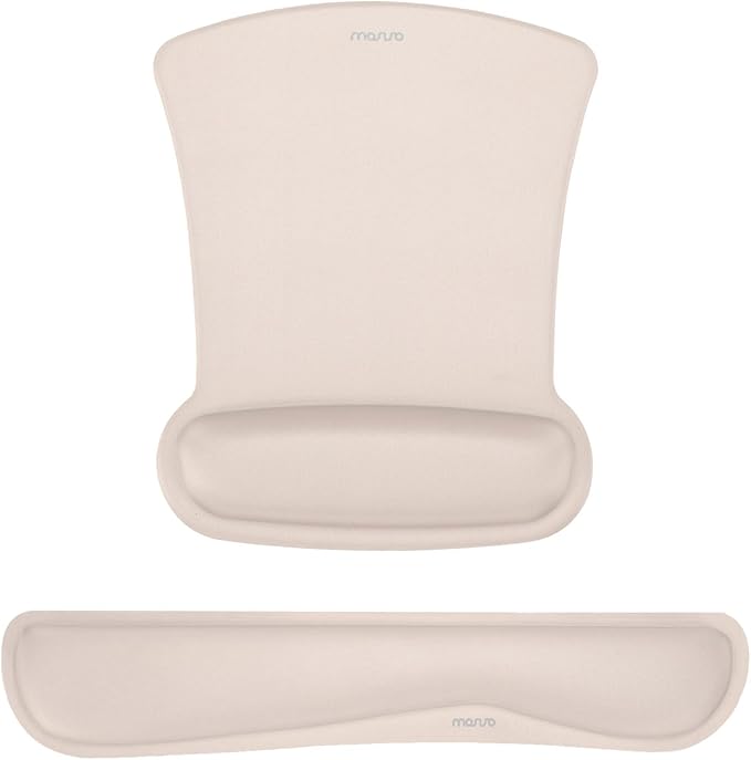 MOSISO Wrist Rest Support for Mouse Pad & Keyboard Set, Ergonomic Mousepad by MOSISO