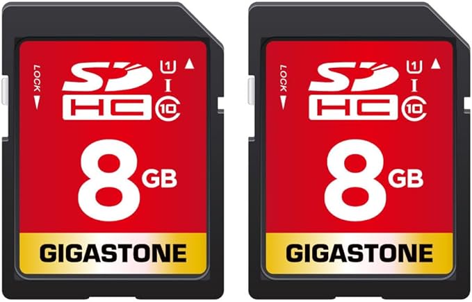 Gigastone 8GB SDHC Memory Card, High Speed by Gigastone