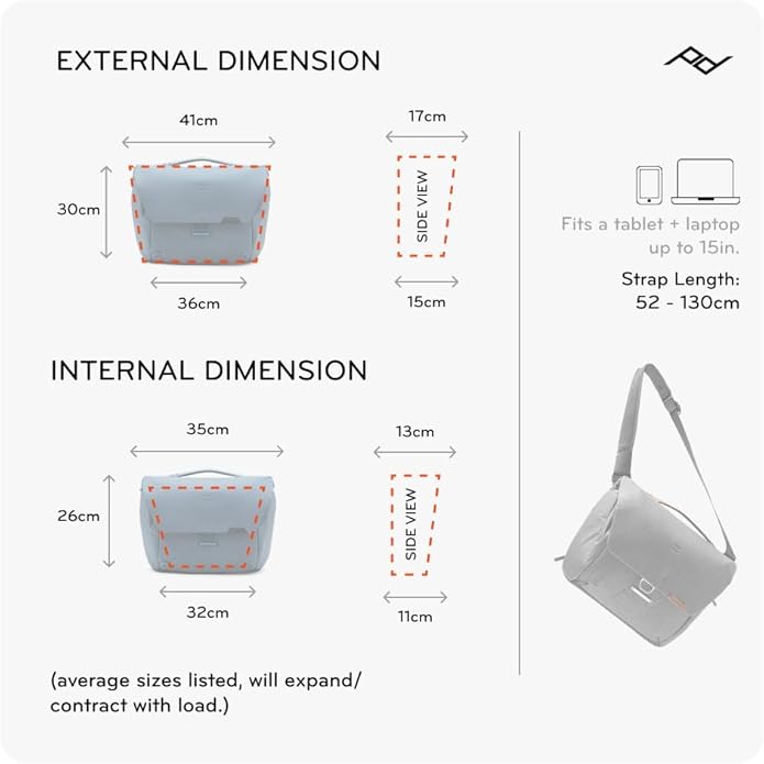 Peak Design Everyday Messenger V3 13L, Weatherproof Camera and Work Bag - Image 7