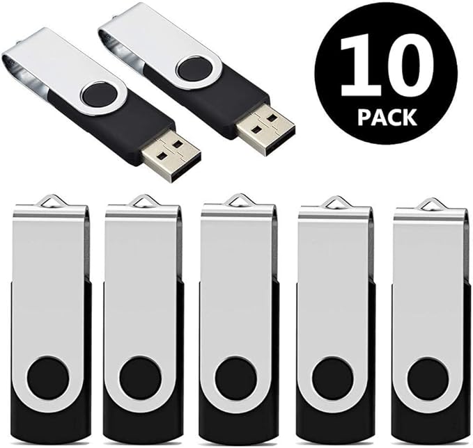 Aiibe 64GB Flash Drive 3.0 10 Pack 64GB USB Flash Drives High Speed Thumb Drive - Image 2