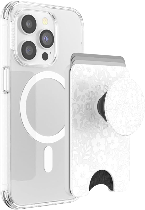 PopSockets Phone Wallet with Expanding Grip and Adapter Ring by PopSockets