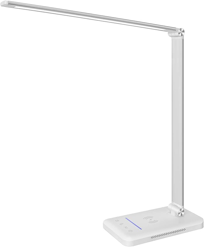 LED Desk Lamp with Night Light, Fast Wireless Charger, USB Charging Port - Image 9