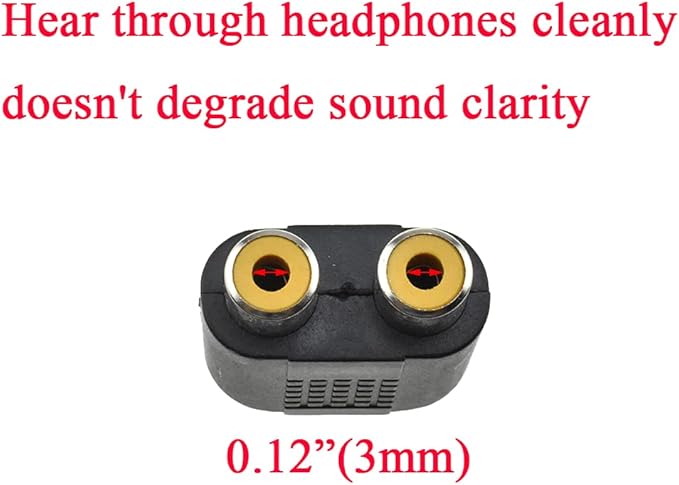 Hahiyo 3 RCA F-2x3.4 RCA F Stereo Plug Interconnect Audio One Male 3.4mm Two - Image 3