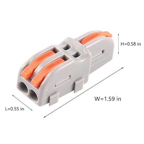 10Pcs 2 to 1 Wire Connectors Small Electrical Cable Splicing Splitter Terminal - Image 2