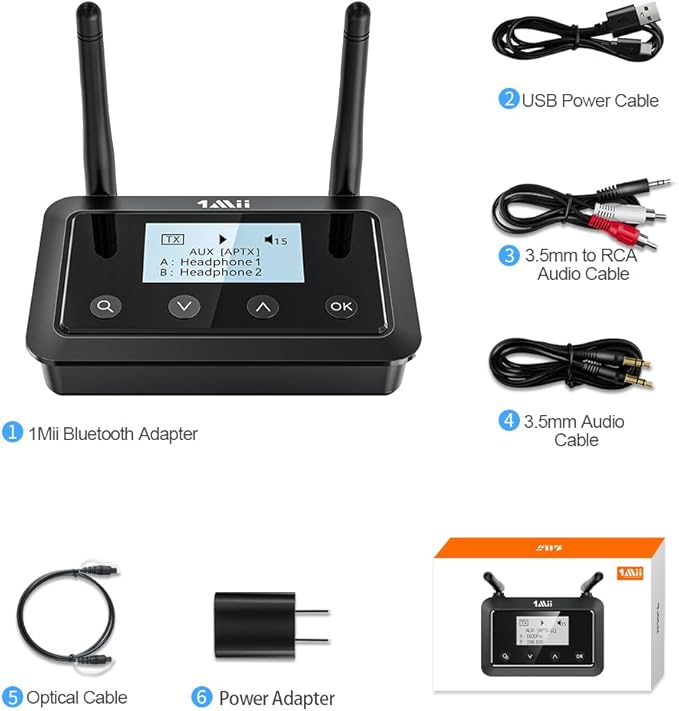 1Mii B03+ Bluetooth Transmitter Receiver - Image 8