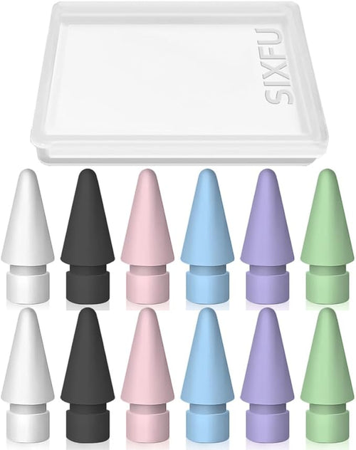12 PCS Tips for Apple Pencil tip, Apple Pen Tips Compatible by SIXFU