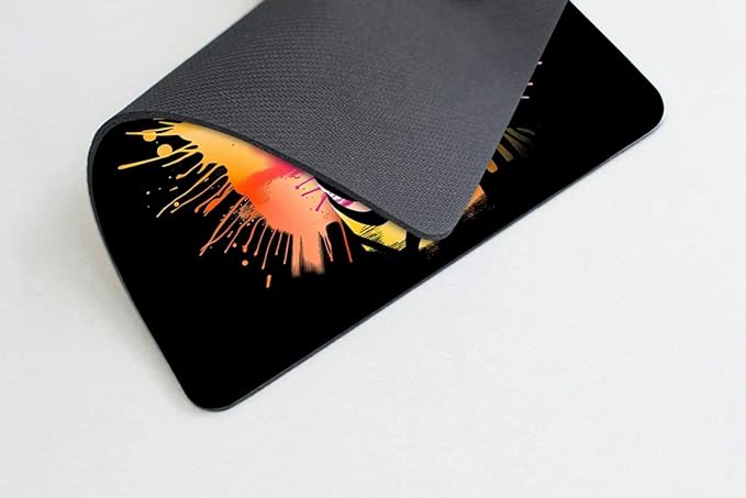 Square Mouse Pad Colorful Zebra-1, Gaming Mouse Pads - Image 3