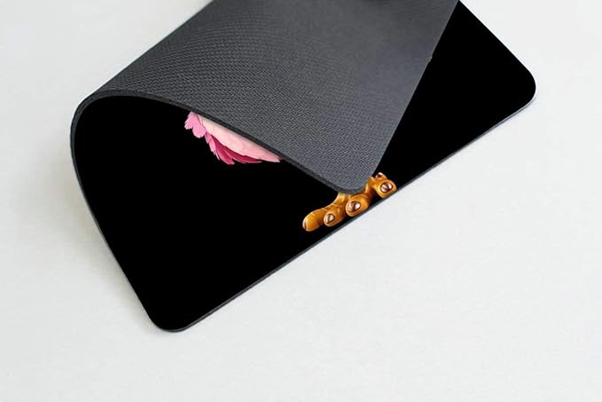 Square Mouse Pad Cute Pink Bird-1, Gaming Mouse Pads - Image 4