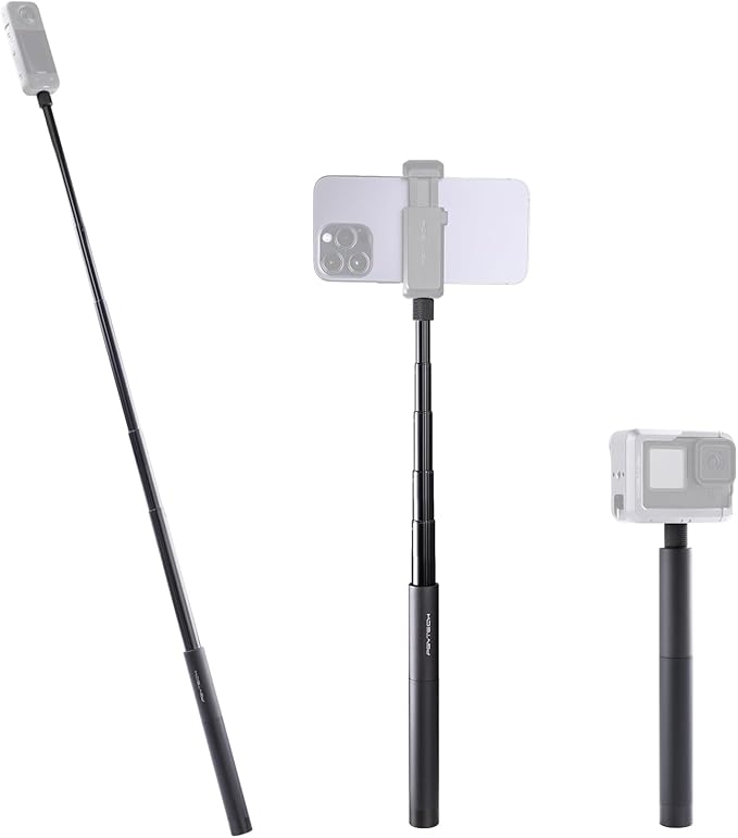 PGYTECH Extendable Selfie Stick Aluminum Long Pole Invisible by PGYTECH-US