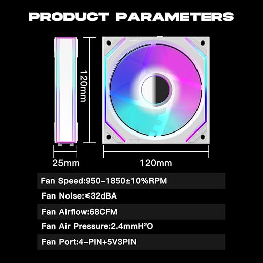 Jungle Leopard Interstellar V2 120mm Case Fan Infinity Mirror Module - Image 7