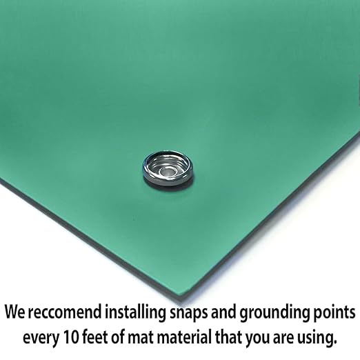 RubberStat Dual Layer ESD Workstation Rubber, Cell Phone Repair- 48"x50' Green - Image 2