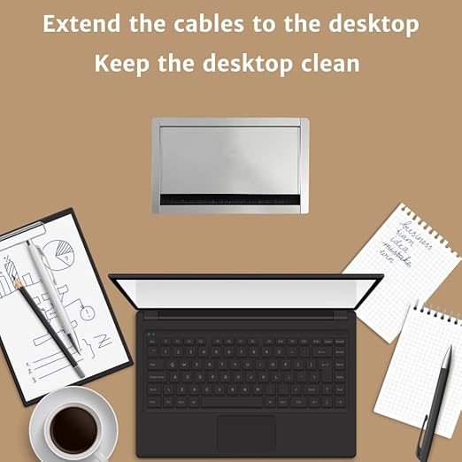 ZESHAN Conference Table Power hub Desktop pop up Outlet - Image 9