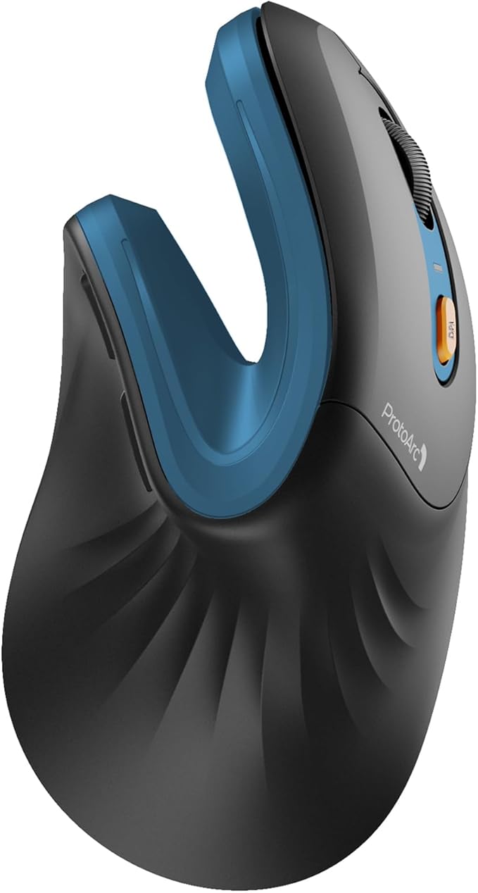 ProtoArc Ergonomic Vertical Mouse, EM11 NL Rechargeable Wireless Mouse Bluetooth by ProtoArc