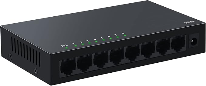 SODOLA 8 Port Gigabit Ethernet Switch|Desktop/Wall-Mount|Plug & Play| Fanless by SODOLAPoENETWORKS