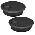 2 Pcs Desk Grommet 2-3/8" / 60 mm, Desk Cord Hole Cover, Cable Grommet ABS by EASYEAH