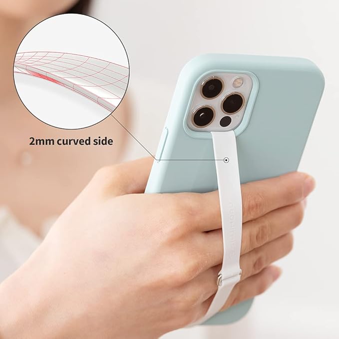 Sinjimoru C-Shaped Clip Finger Phone Grip, Silicone Loop - Image 3