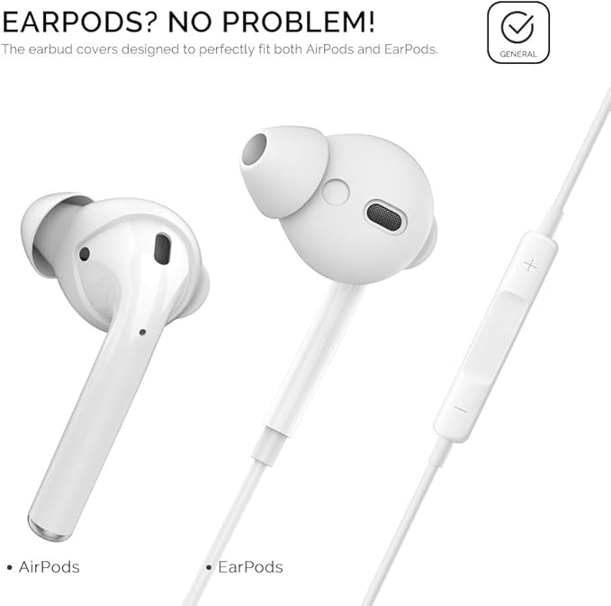 AhaStyle 3 Pairs AirPods Ear Tips Silicone Earbuds Cover Compatible - Image 6