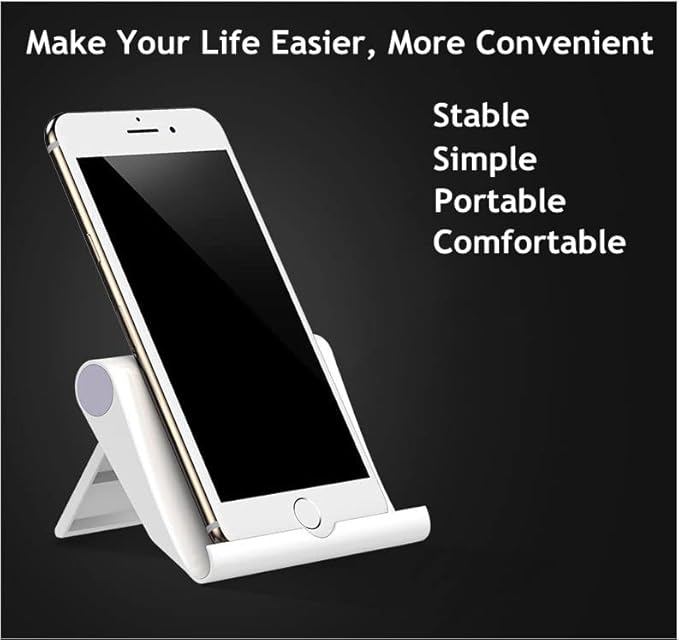 Cell Phone Stand for Desk 2 Pack Mobile Phone Holders Desktop Tablet Stand - Image 3