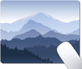 Pine Trees Forest Mouse Pad, Distant Mountain Mouse Pad by EASTSMOOTH