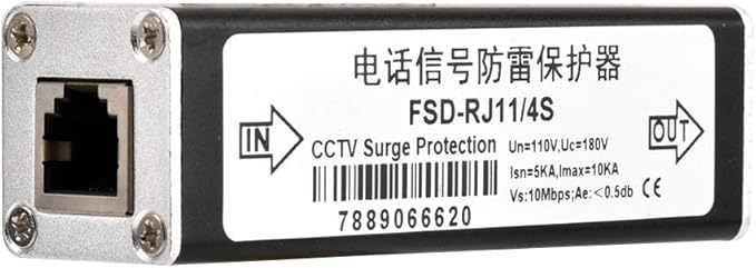 RJ11 Telephone Fax Protector, Lighting Thunder Arrester Device, Audio Telephone - Image 7