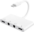 4 in 1 Headphone Splitter, iPhone Headphone Adapter + Dual 3.5mm Headphone Jack by Unitrox