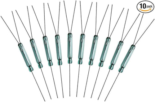10pcs 4W 3 Pin Reed Switch Reed Contact Normally Open N/O N/C SPDT, Glass Reed by Gebildet