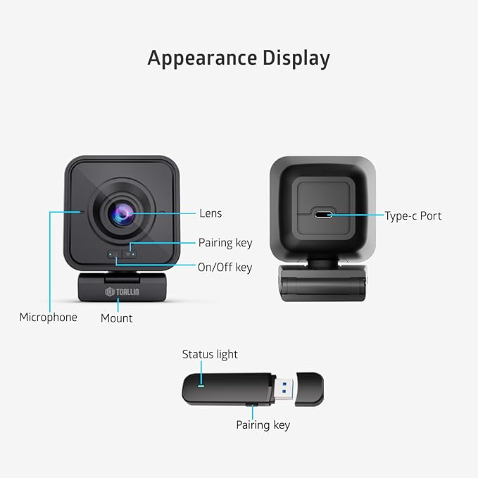 TOALLIN 1080P HD Wireless Webcam - Image 5