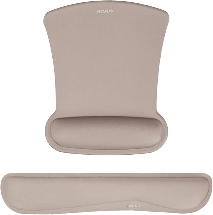 MOSISO Wrist Rest Support for Mouse Pad & Keyboard Set, Ergonomic Mousepad by MOSISO