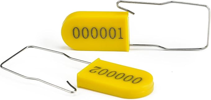 50PCS Plastic Padlock Security Seals Metal Wire Padlocks Electric Meter Seal - Image 2
