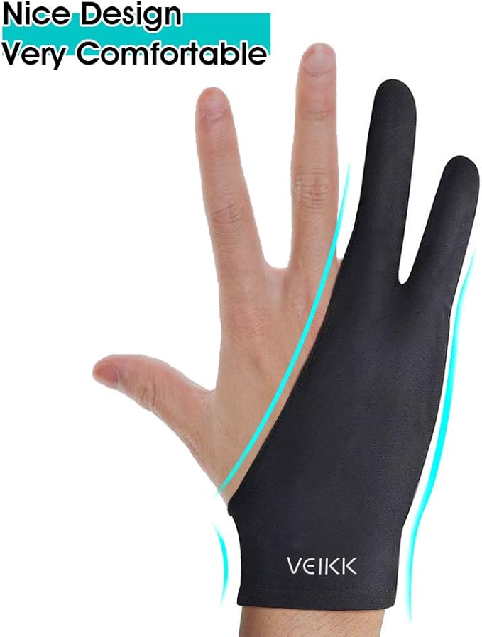 VEIKK Artist Glove for Drawing Tablet Free Size, 1 Unit for Left-Handed or - Image 5