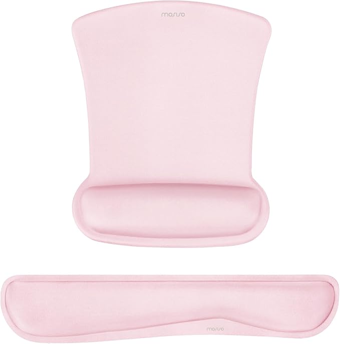 MOSISO Wrist Rest Support for Mouse Pad & Keyboard Set, Ergonomic Mousepad by MOSISO