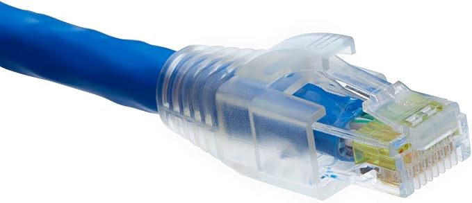 trueCABLE RJ45 Strain Relief Boots, 7.0mm Slip-On PVC Plug Cover, Transparent by trueCABLE