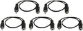 5 Pack of YCS Basics 1 Foot 3.5mm Headphone Extension Cables by YCS+basics