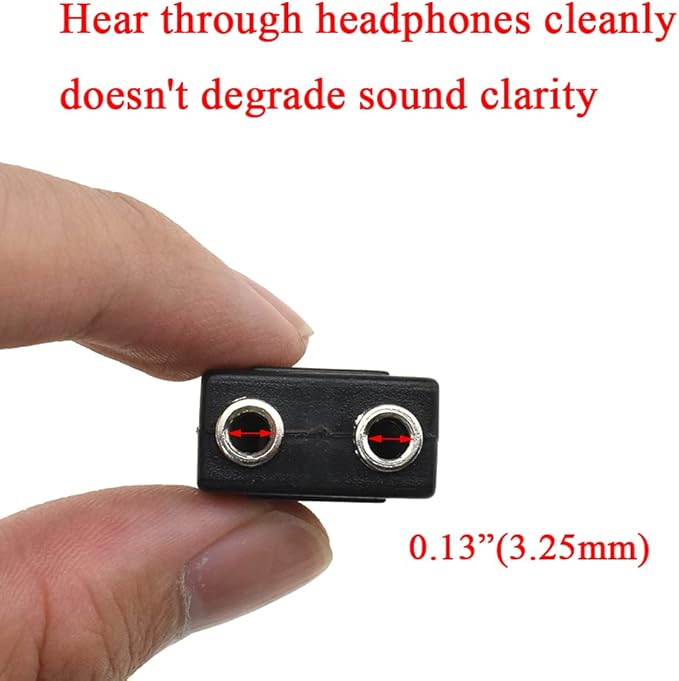 Hahiyo 3.25 M-2x6.35 F-TRS Stereo Plug Interconnect Audio One Male 6.35mm and - Image 3