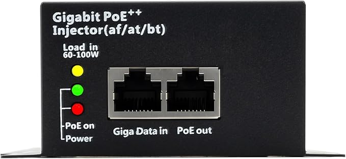 High Power Gigabit PoE++ Injector Adapter, Integrated Power Supply, Convert A - Image 7