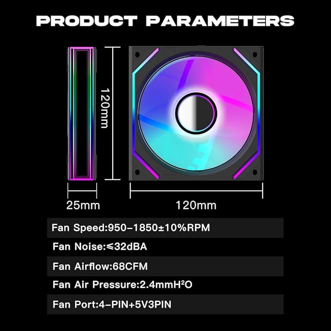Jungle Leopard Interstellar V2 120mm Case Fan Infinity Mirror Module - Image 7