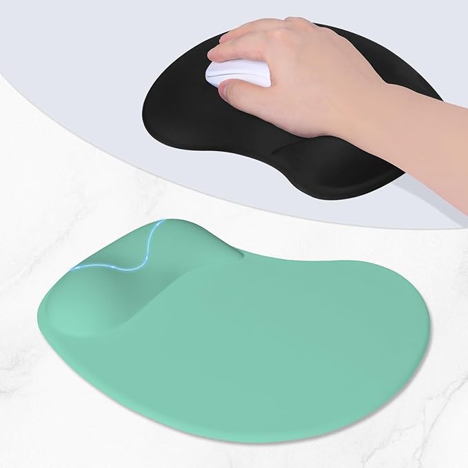 ITNRSIIET Ergonomic Mouse Pad, Cushioned Gel Wrist Rest, Non-Slip Base - Image 3