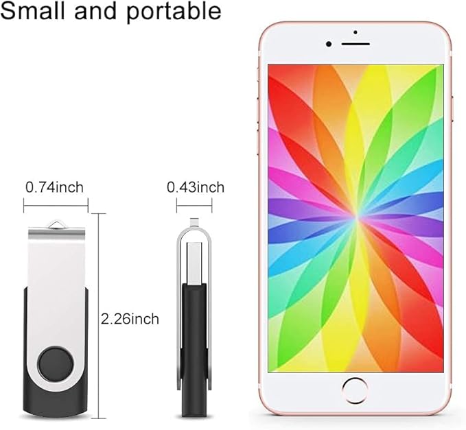 JUANWE 2GB USB Flash Drive 10 Packs, 2.0 Thumb Drives 360° Swivel Shell - Image 4