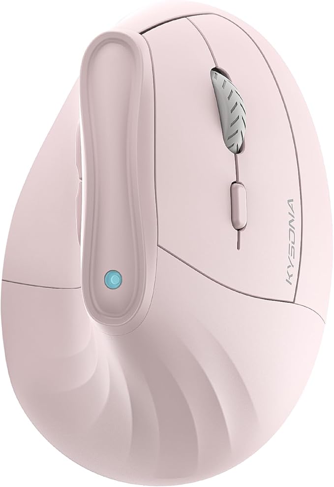 57° Ergonomic Wireless Tower Mouse, Vertical Quiet Ergo Mouse, 7 Buttons by KYSONA