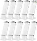 KEXIN 50 Pack 8GB Flash Drive USB Thumb Drive 8G Memory Stick Snapcap White by Home