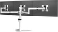 WALI Triple Monitor Stand, Free Standing Three LCD Monitor Fully Adjustable by WALI