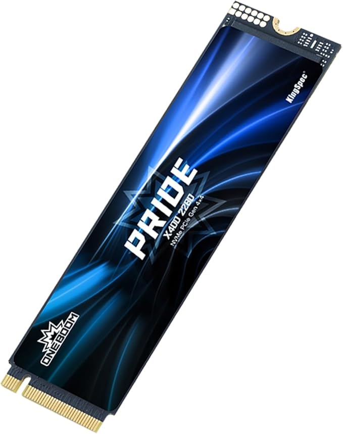 KingSpec OneBoom X400 4TB M.2 SSD Gen4 7300MB/s, TLC 3D NAND Internal NVMe SSD by KingSpec