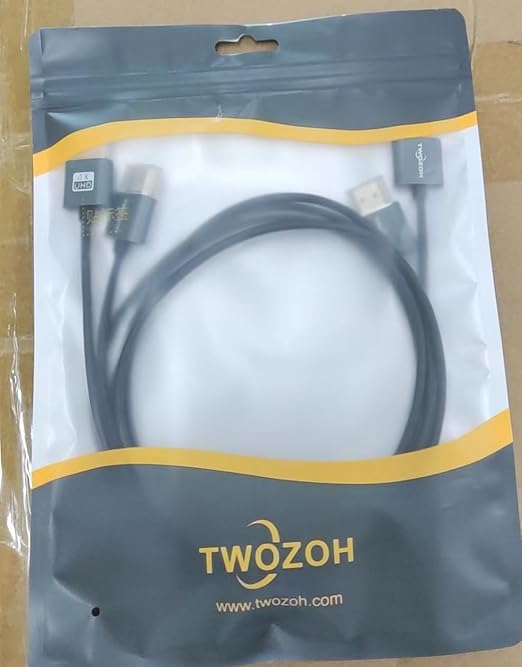 Twozoh Flexible & Slim HDMI Cable 3.3FT 2 Pack, Ultra Thin HDMI Cord Supports - Image 8