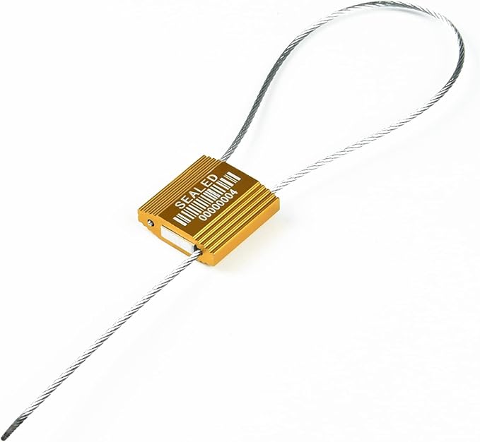 100 Yellow Steel Cable Seals - Image 7