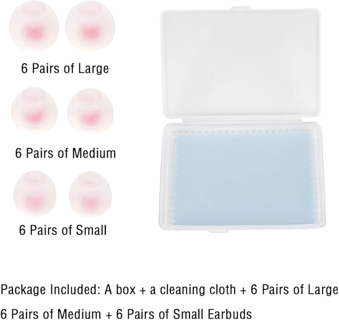 18 Pairs Silicone Earbud Tips Replacement Ear Tips - Image 2