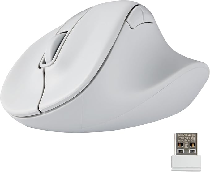 ELECOM Wireless Ergonomic Shape Mouse, 2.4GHz by ELECOM