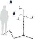 87" Phone Tripod, Overhead Flexible Tall Tripod Stand by CAMBOFOTO