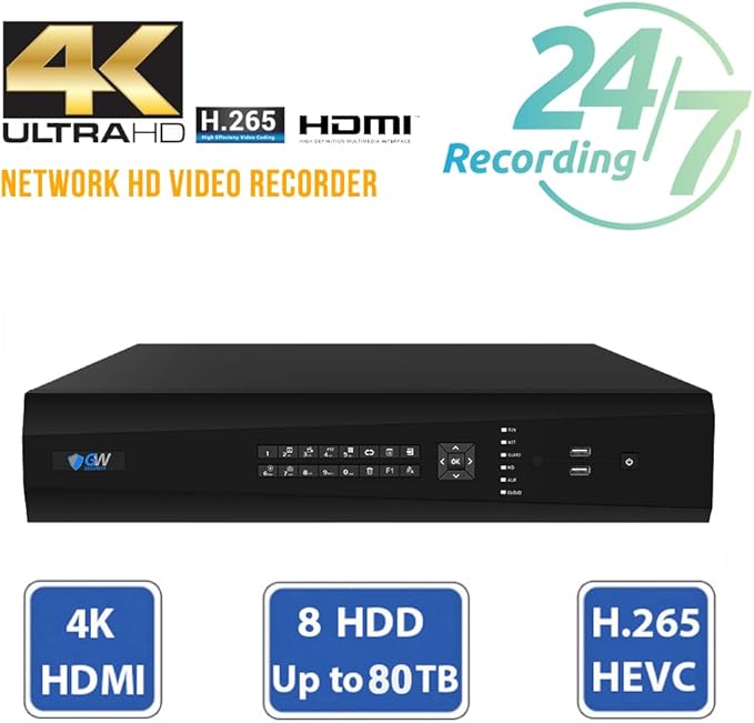 GW Security 64 Channel UltraHD 12MP 6K @ 30FPS Realtime 3X Motorized Zoom PoE - Image 9